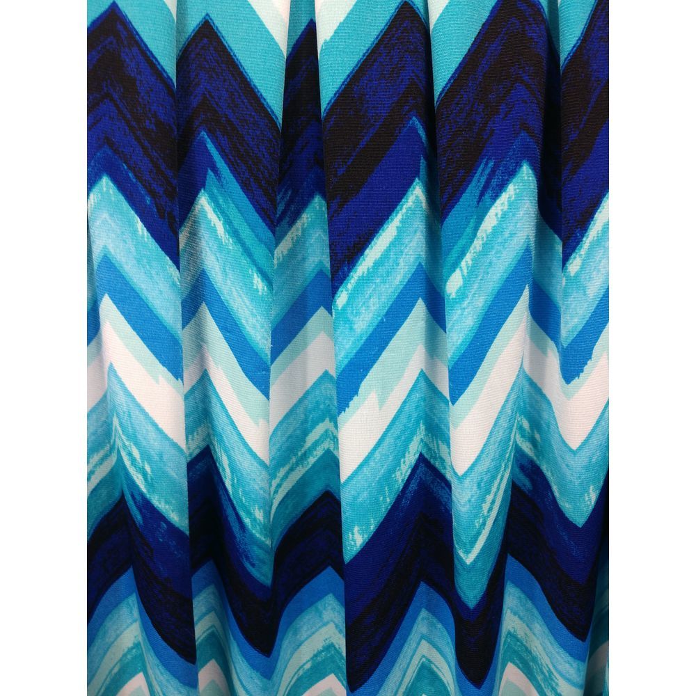R & M Richards sleeveless blues chevron dress - Picture 5 of 7